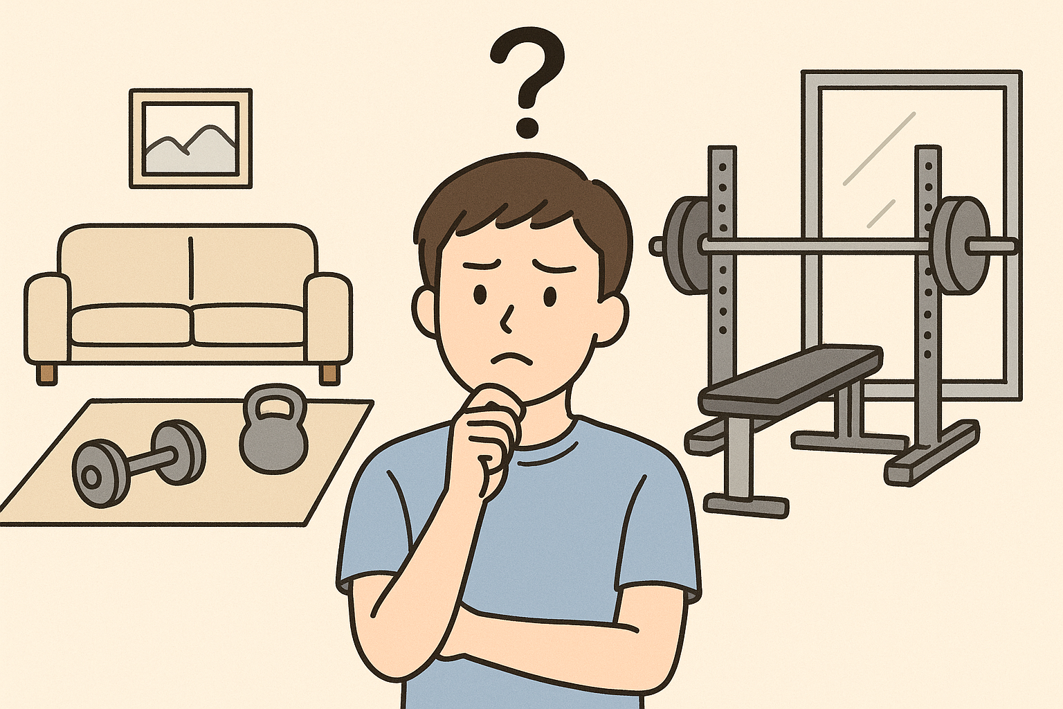 【家トレ派？ジムトレ派？】筋肥大を目指す人にジムトレを推す理由