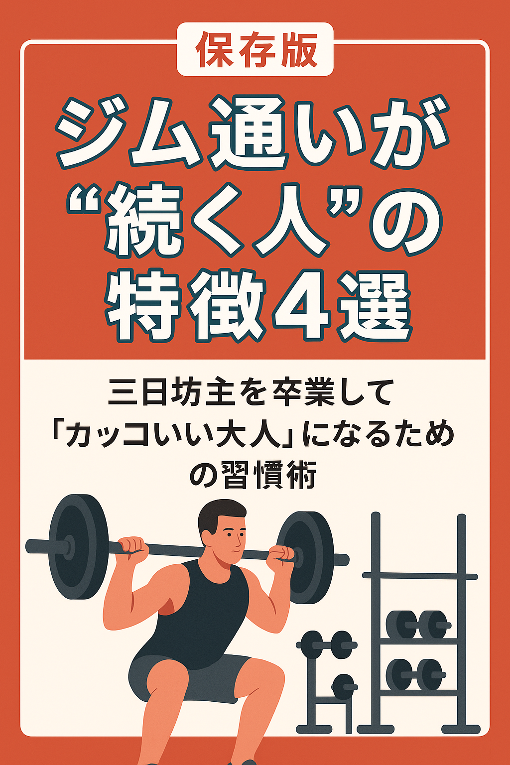 【保存版】ジム通いが“続く人”の特徴4選 — 三日坊主を卒業して「カッコいい大人」になるための習慣術