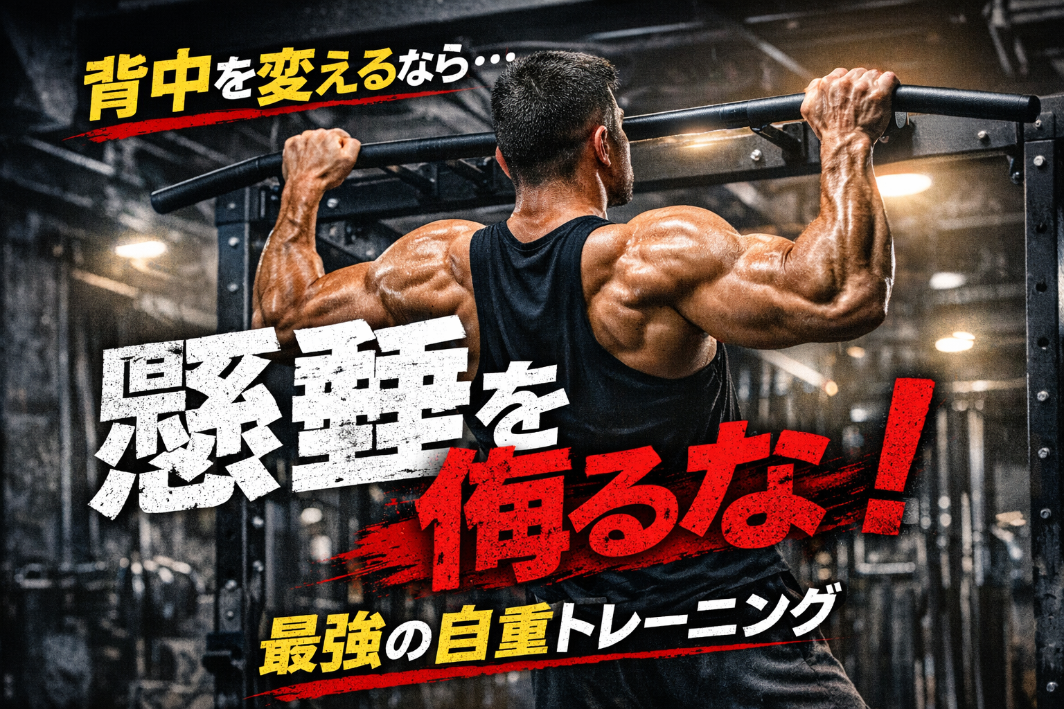 【懸垂を侮るな】自重トレの王様が“最強の背中”を作る理由とは?