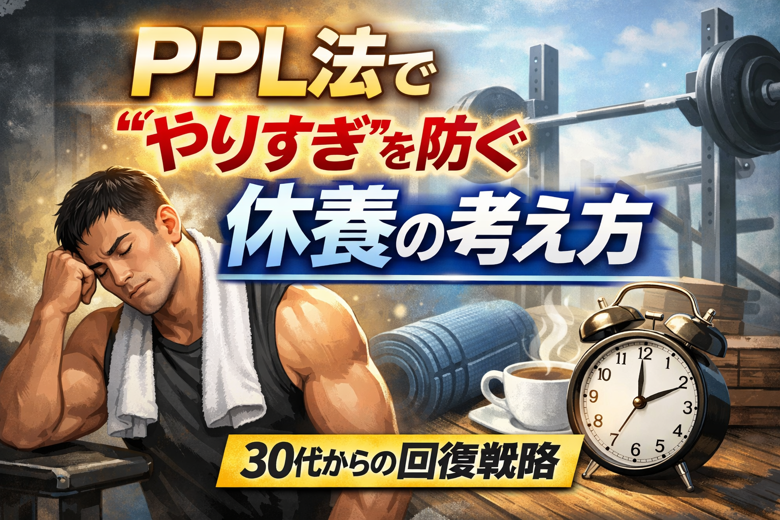【保存版】PPL法で“やりすぎ”を防ぐ休養の考え方｜30代から成果を出すための回復戦略