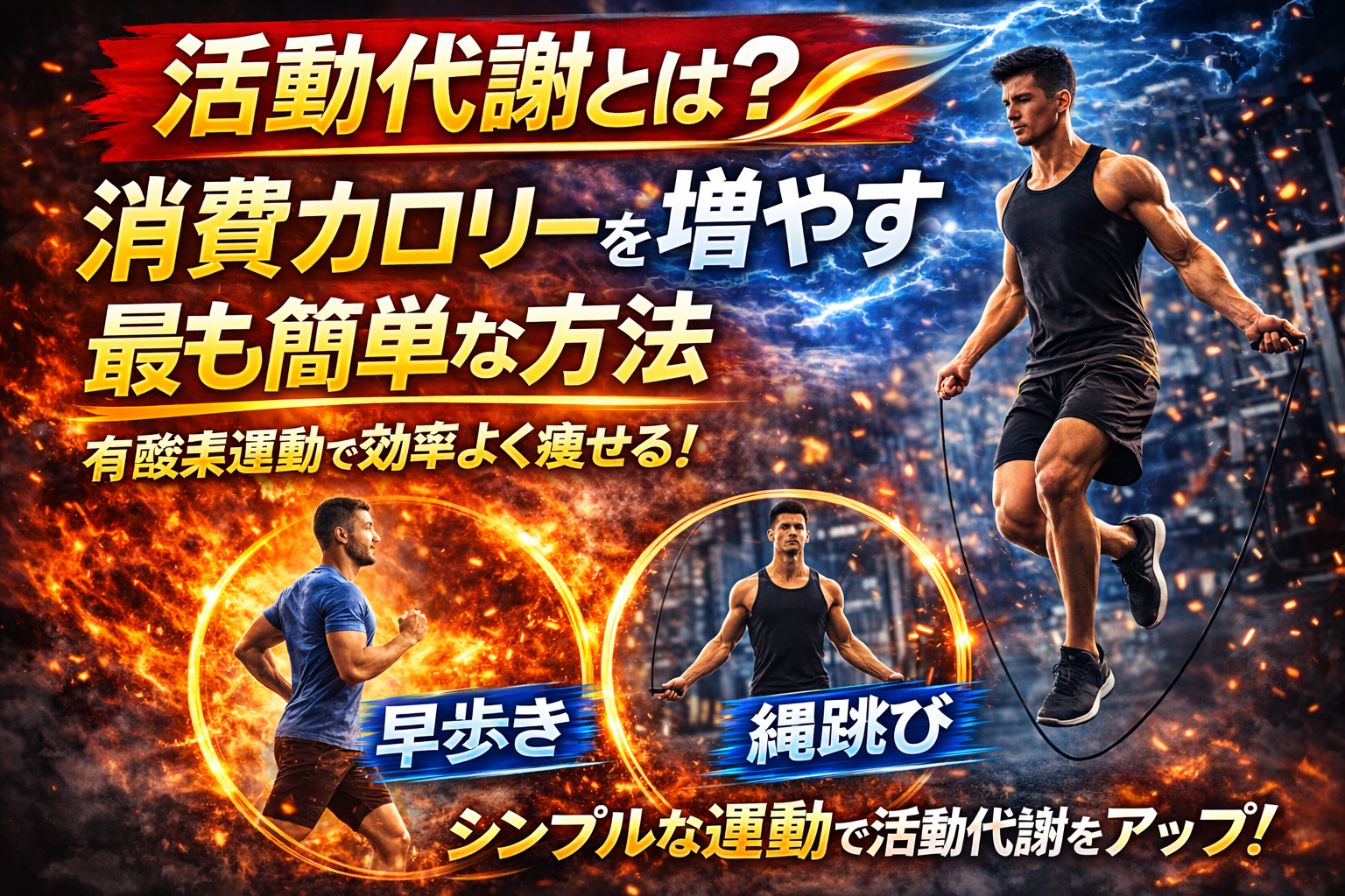 活動代謝とは？】ダイエット成功のカギ！消費カロリーを増やす最も簡単な方法