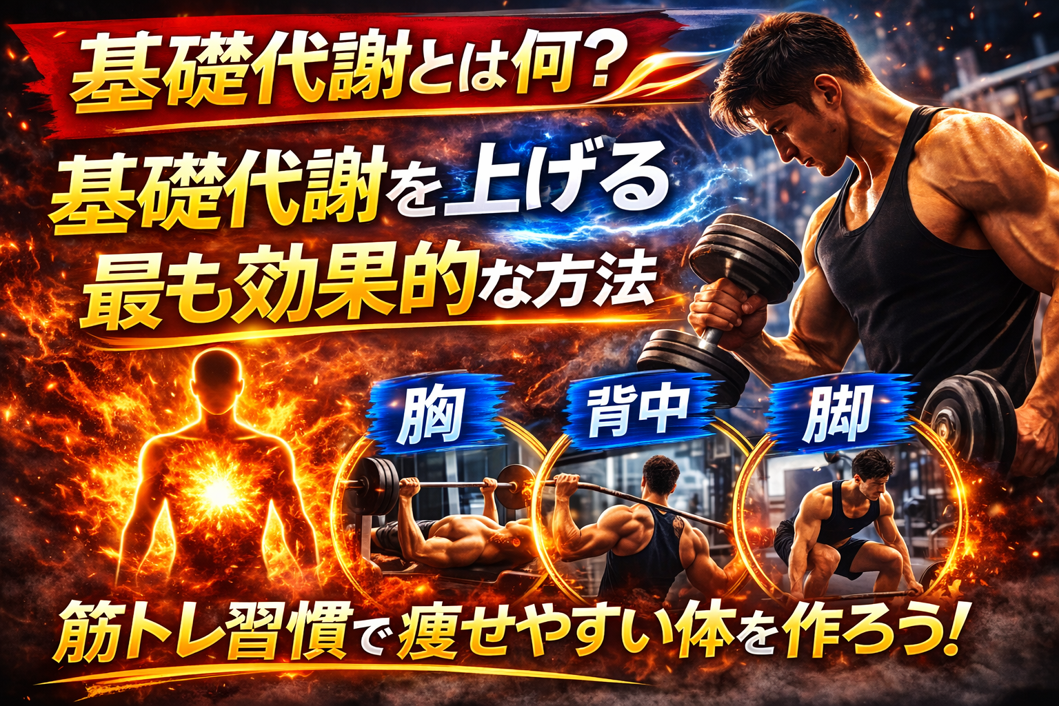 【基礎代謝とは？】痩せやすい体を作るカギ！基礎代謝を上げる最も効果的な方法
